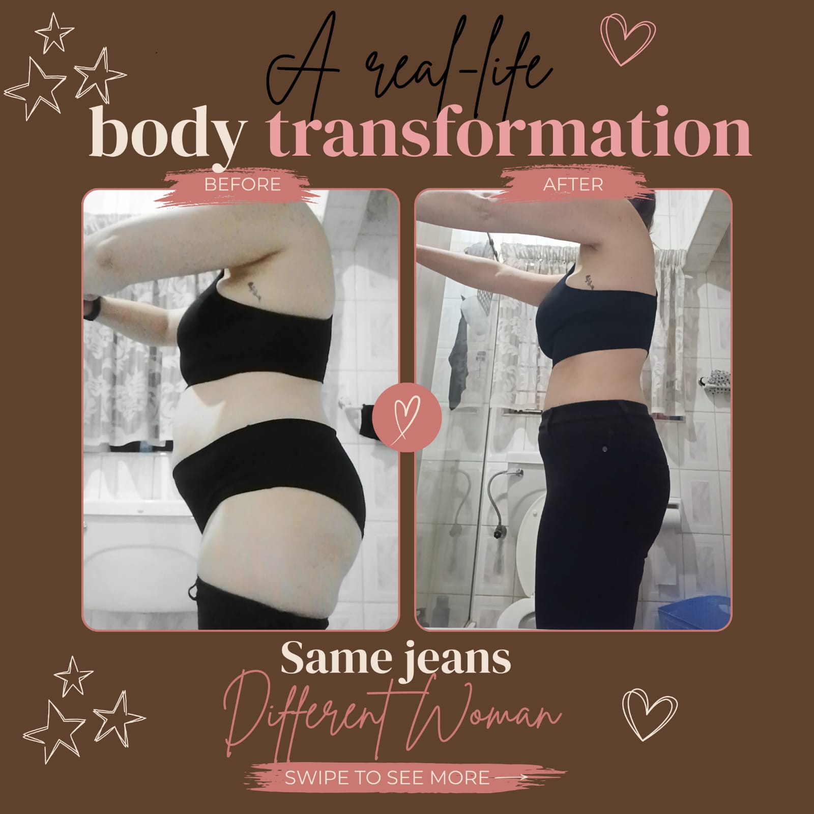 Rune's Pilates 100 transformation before and after